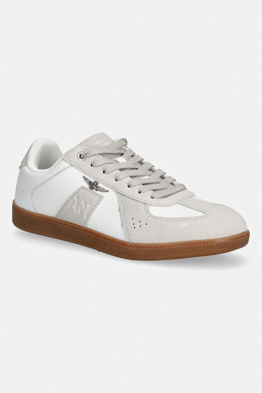 Sneakers din piele aeronautica militare Sneakers din piele aeronautica militare