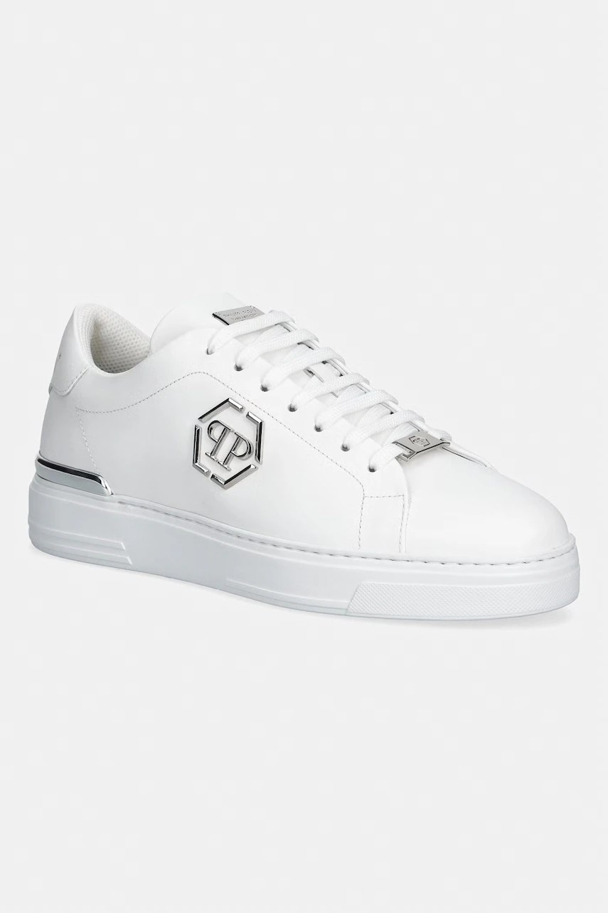 Philipp plein lo-top Hexagon sneakers din piele Philipp plein lo-top Hexagon sneakers din piele