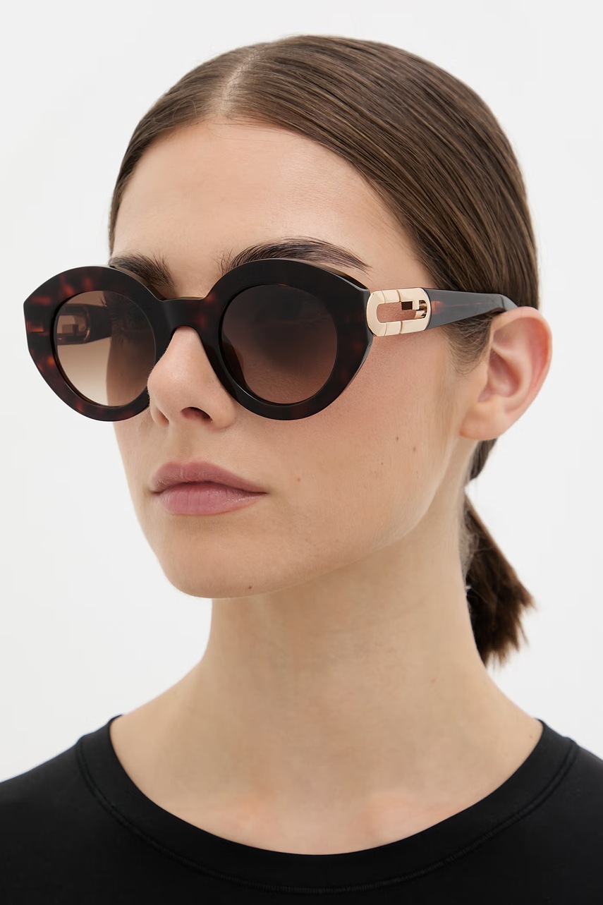 Ochelari de soare rotunzi furla pentru femei Ochelari de soare rotunzi furla pentru femei