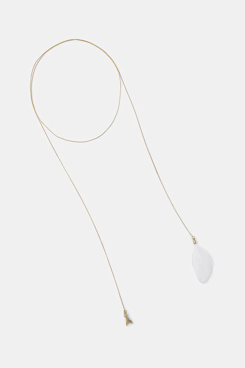 Colier metalic patrizia pepe pentru femei Colier metalic patrizia pepe pentru femei