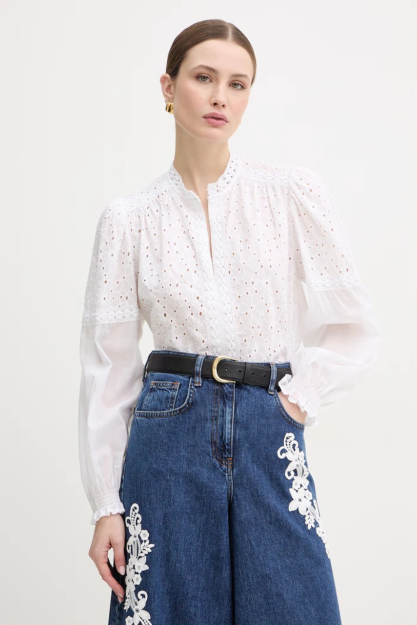 Bluză din bumbac twinset Bluză din bumbac twinset