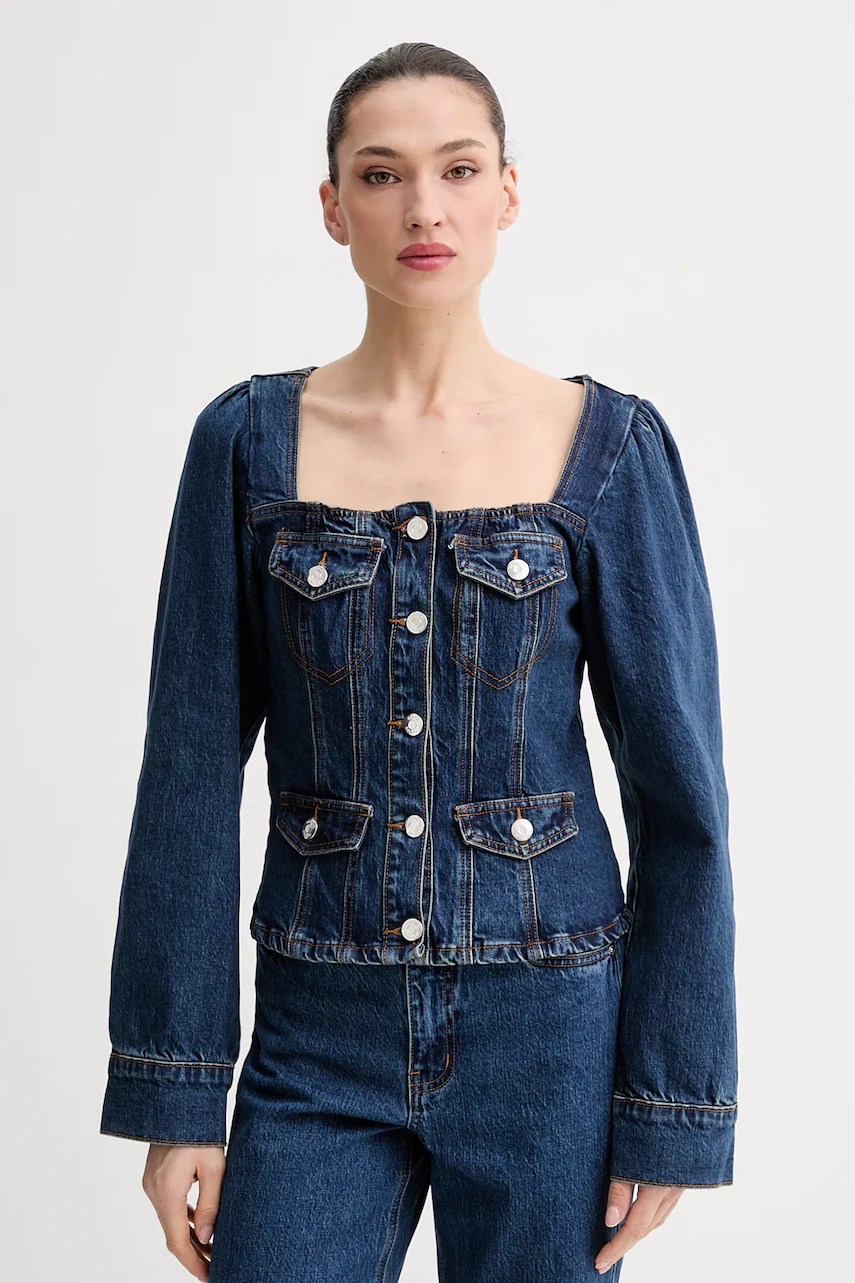 Cămașă gestuz pentru femei, din denim Cămașă gestuz pentru femei, din denim