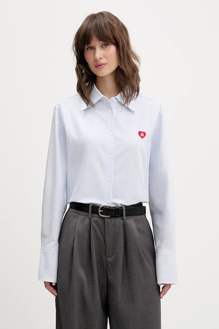 Hugo cămașă Erselia din bumbac Hugo cămașă Erselia din bumbac