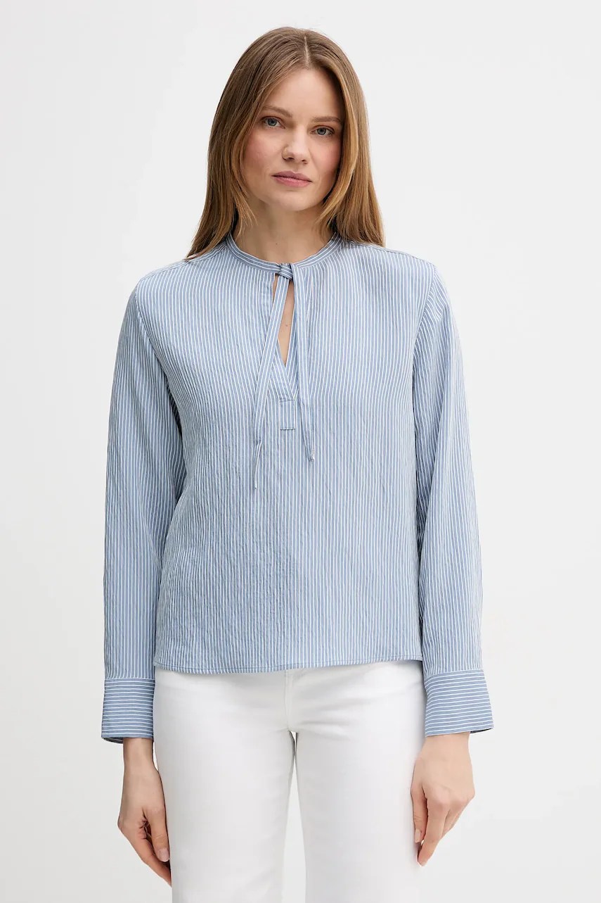 Bluză marc o’polo cu guler și închidere cu buton Bluză marc o’polo cu guler și închidere cu buton