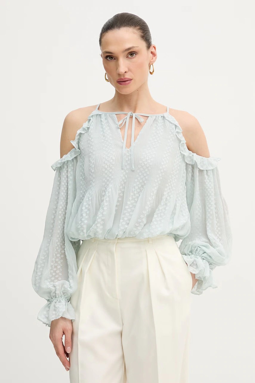 Guess bluză cu umerii goi pentru femei EMILIA Guess bluză cu umerii goi pentru femei EMILIA