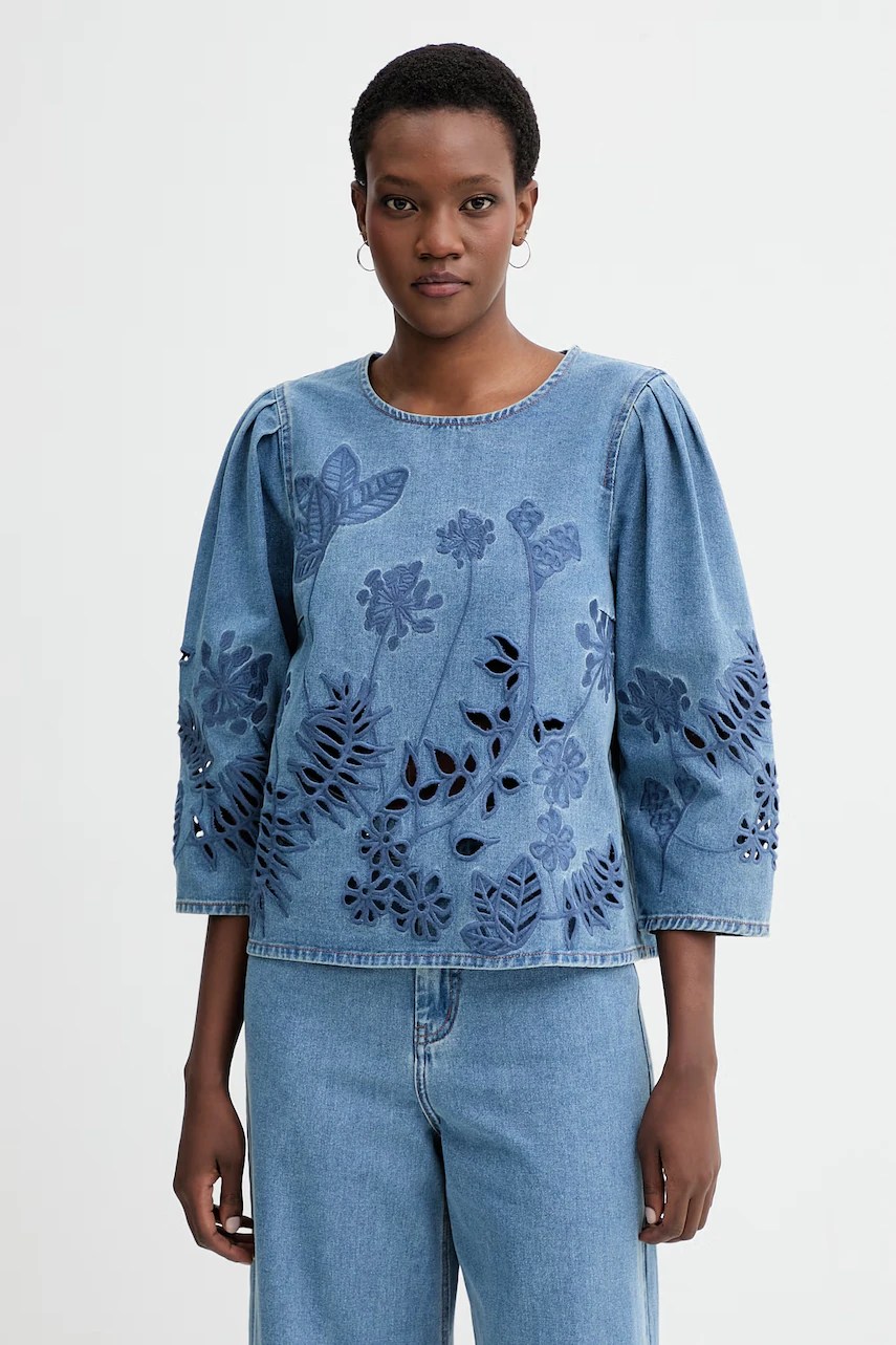 Bluză din bumbac MUNTHE BRAMBLE Bluză din bumbac MUNTHE BRAMBLE