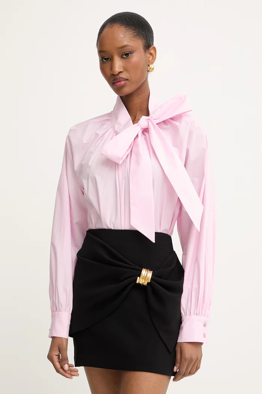 Bluză tip cămașă morgan pentru femei, din bumbac Bluză tip cămașă morgan pentru femei, din bumbac