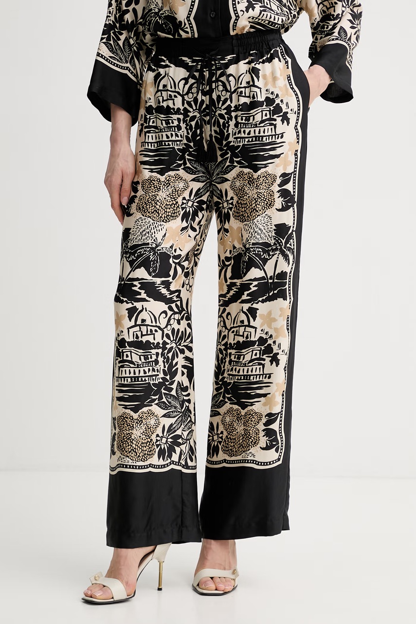 Pantaloni din vâscoză pentru femei ERMANNO firenze Pantaloni din vâscoză pentru femei ERMANNO firenze