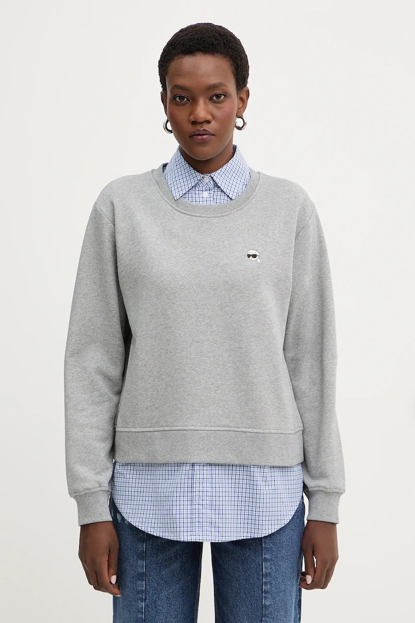 Karl lagerfeld hanorac IKON din bumbac Karl lagerfeld hanorac IKON din bumbac