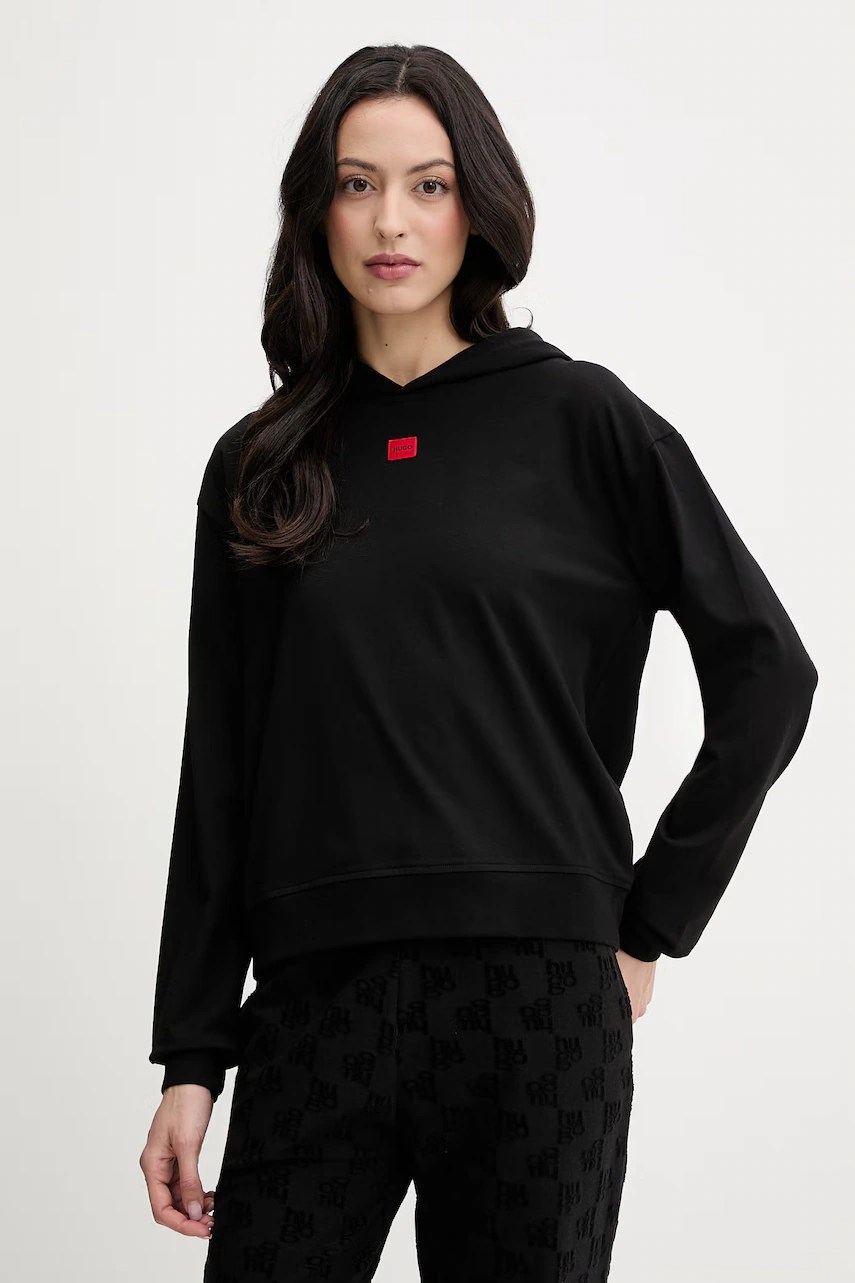 Bluză HUGO signature_hoodie Bluză HUGO signature_hoodie