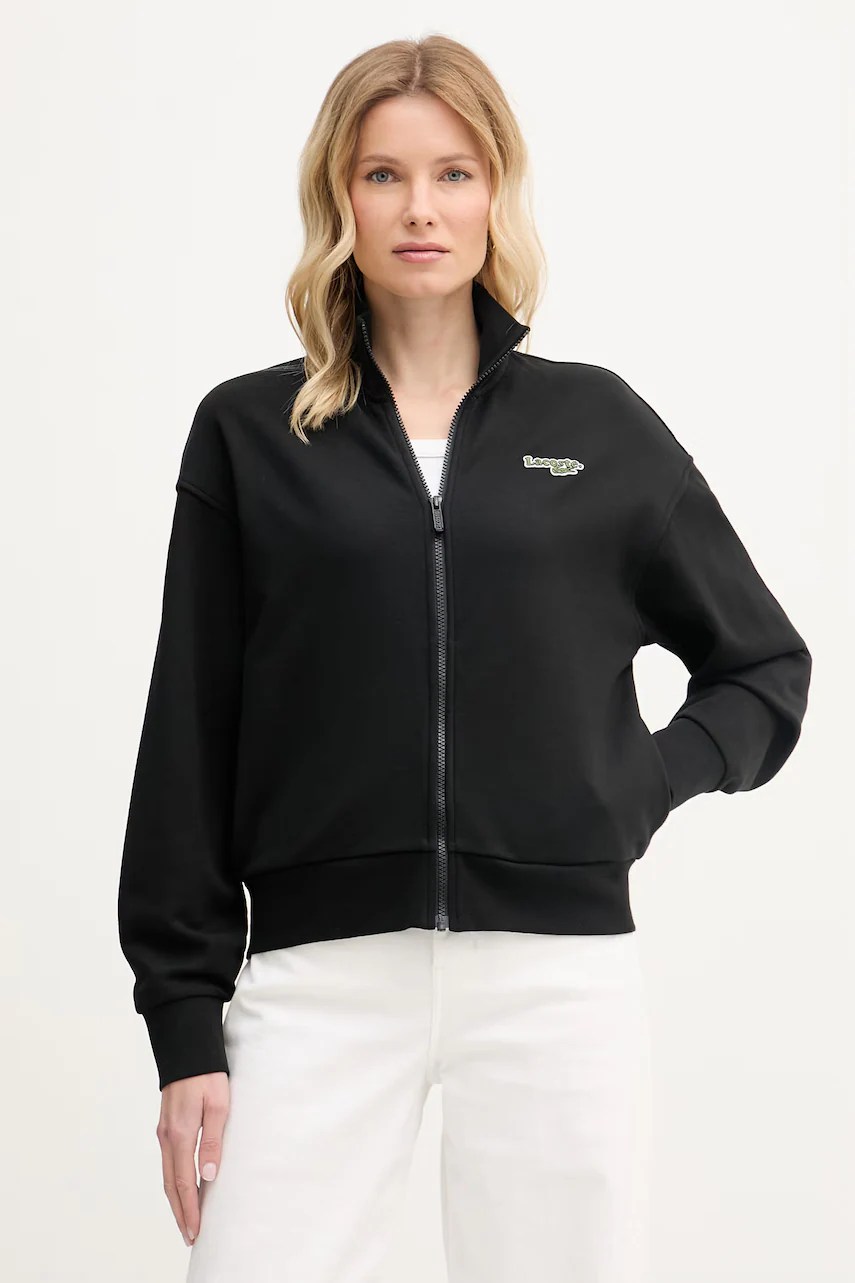 Hanorac cu fermoar lacoste pentru femei din bumbac Hanorac cu fermoar lacoste pentru femei din bumbac