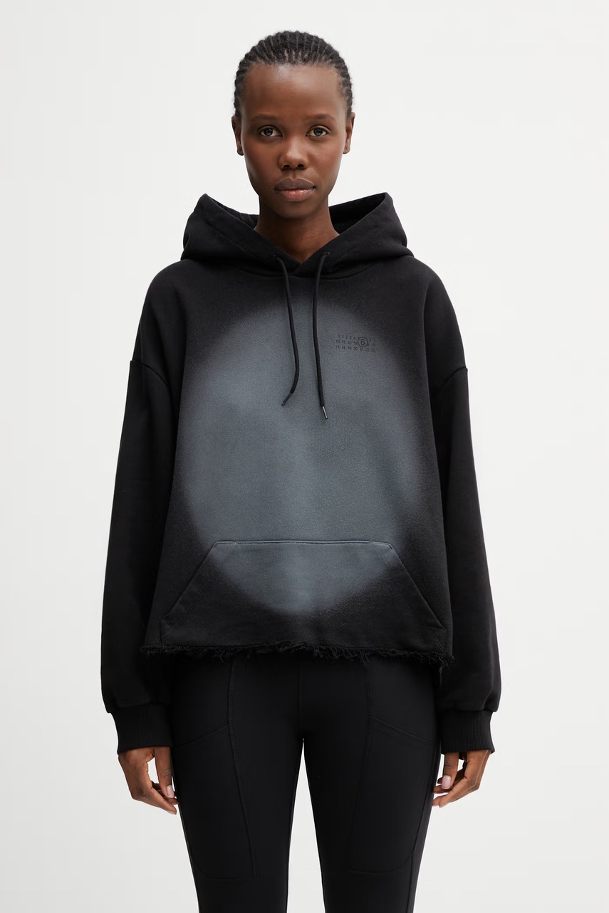 Hanorac cu glugă MM6 maison margiela pentru femei, din bumbac Hanorac cu glugă MM6 maison margiela pentru femei, din bumbac