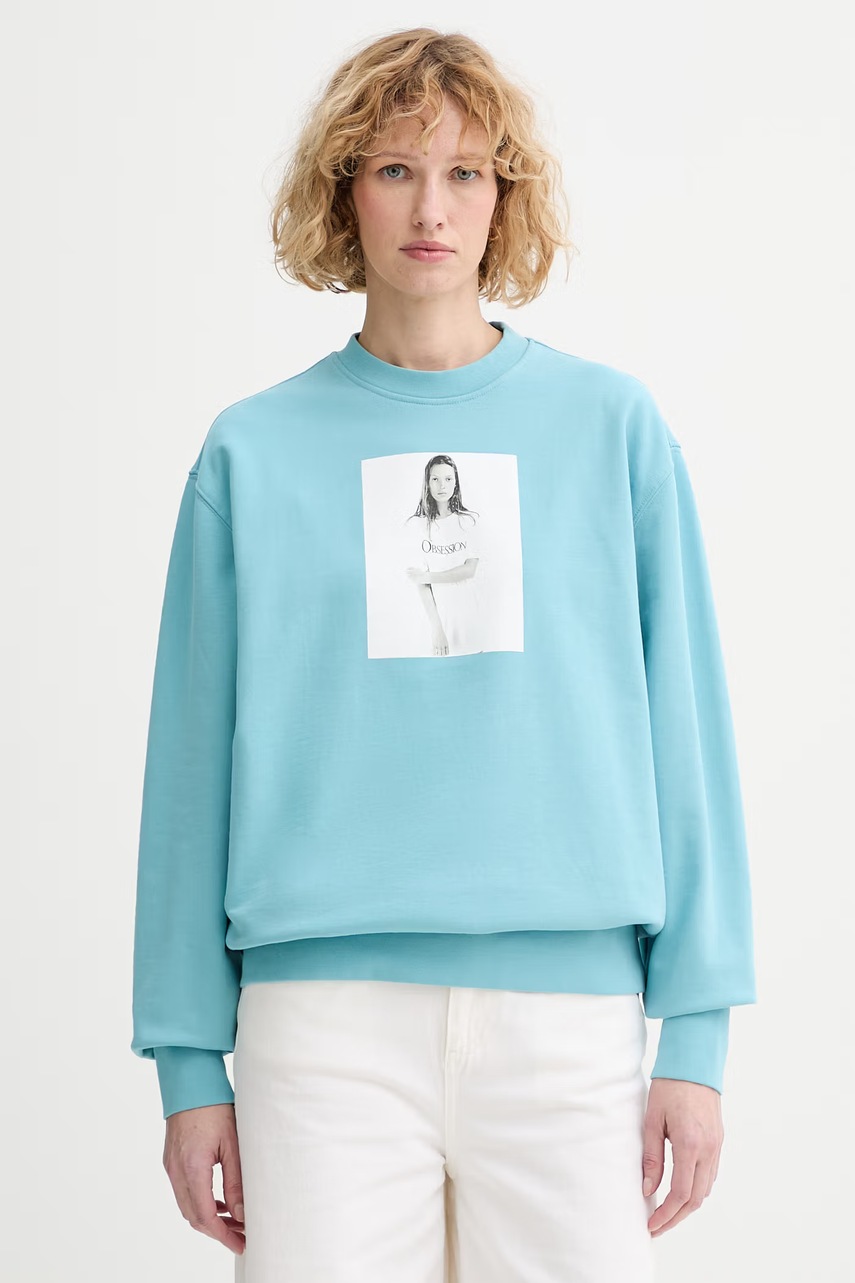 Hanorac pentru femei calvin klein din bumbac Hanorac pentru femei calvin klein din bumbac