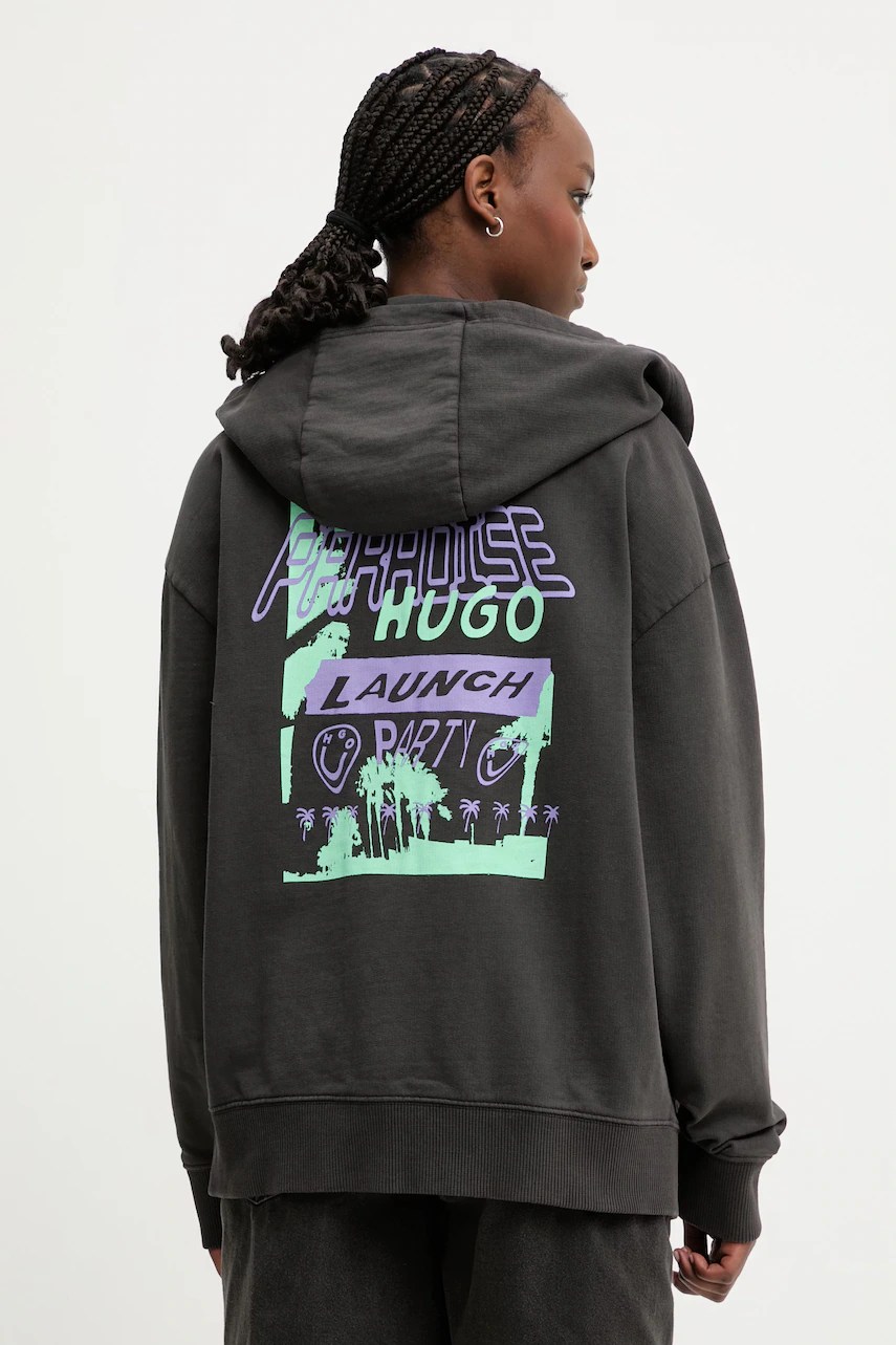 Hugo blue hanorac cu fermoar pentru femei Hugo blue hanorac cu fermoar pentru femei