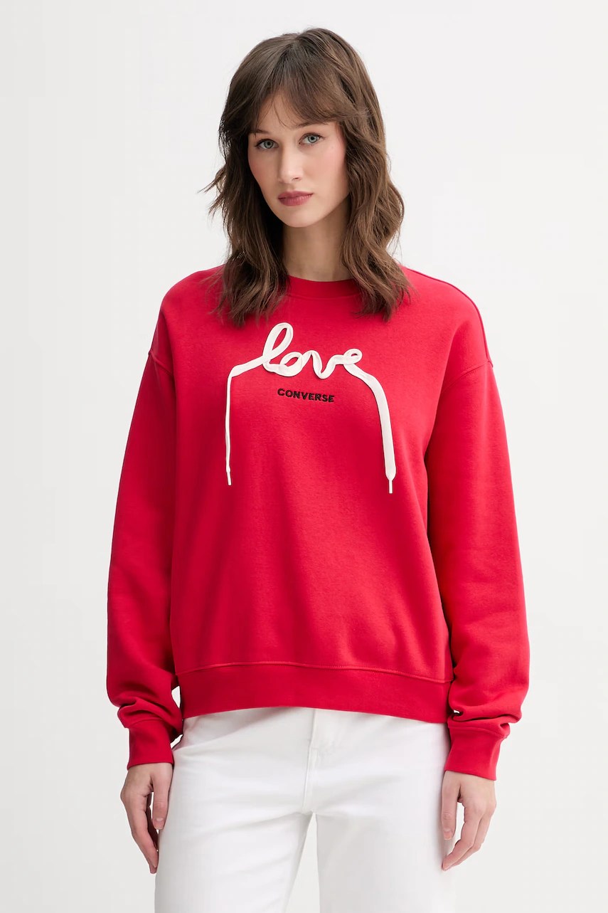 Hanorac pentru femei converse, din amestec de bumbac x CHUCKS in LOVE Hanorac pentru femei converse, din amestec de bumbac x CHUCKS in LOVE