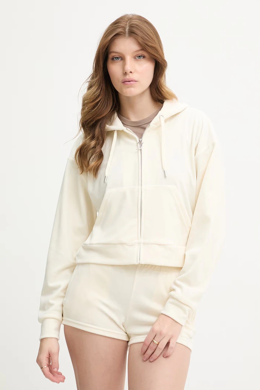 Hanorac cu glugă de damă juicy couture din velur ICCLE HOODIE Hanorac cu glugă de damă juicy couture din velur ICCLE HOODIE