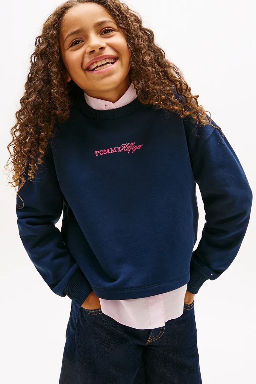 Hanorac tommy hilfiger pentru copii din bumbac Hanorac tommy hilfiger pentru copii din bumbac