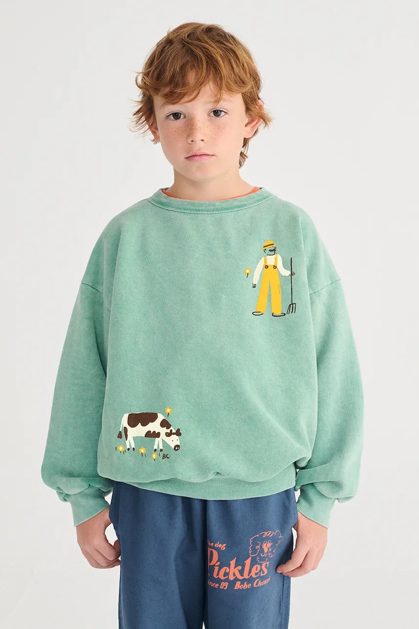 Hanorac bobo choses din bumbac pentru copii Farm Adventure Hanorac bobo choses din bumbac pentru copii Farm Adventure