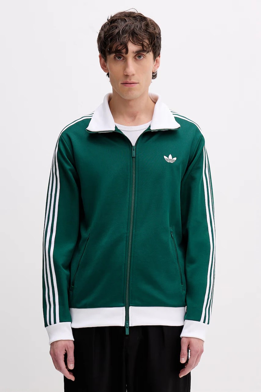 Hanorac cu fermoar adidas originals pentru bărbați, din amestec de bumbac Hanorac cu fermoar adidas originals pentru bărbați, din amestec de bumbac