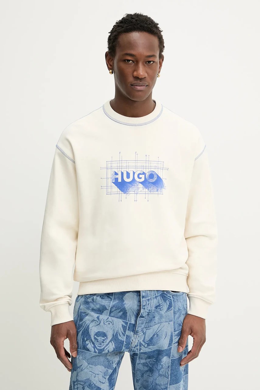 Hanorac de bumbac HUGO blue Nothalic Hanorac de bumbac HUGO blue Nothalic