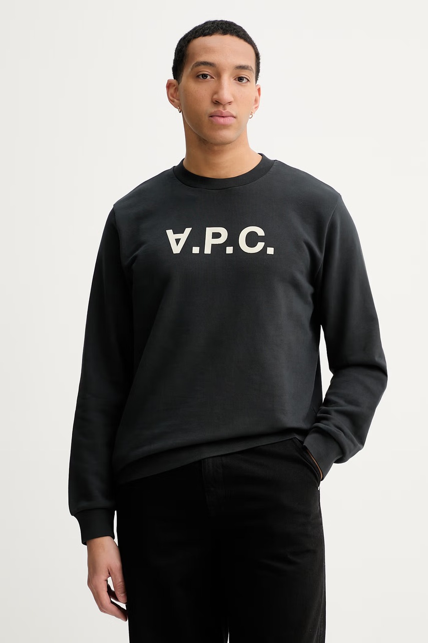 Hanorac de bumbac a.p.c. SWEAT STANDARD GRAND VPC Hanorac de bumbac a.p.c. SWEAT STANDARD GRAND VPC