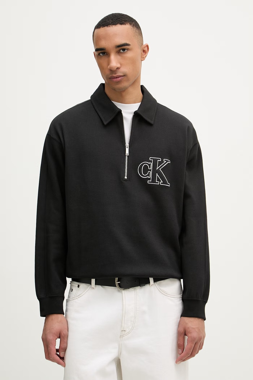 Hanorac calvin klein jeans pentru bărbați, din bumbac cu elastan Hanorac calvin klein jeans pentru bărbați, din bumbac cu elastan