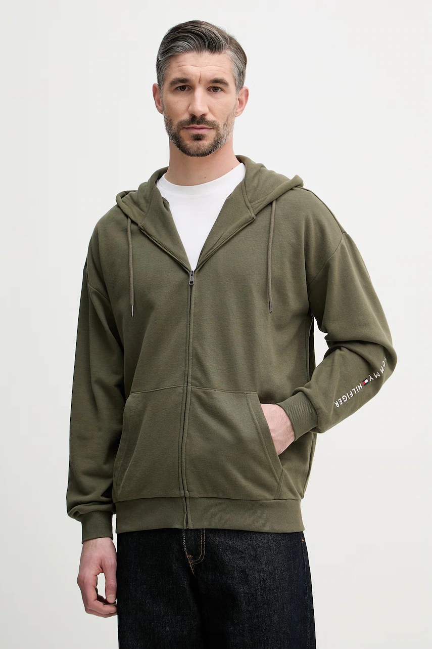 Hanorac bărbătesc cu glugă tommy hilfiger din bumbac Hanorac bărbătesc cu glugă tommy hilfiger din bumbac