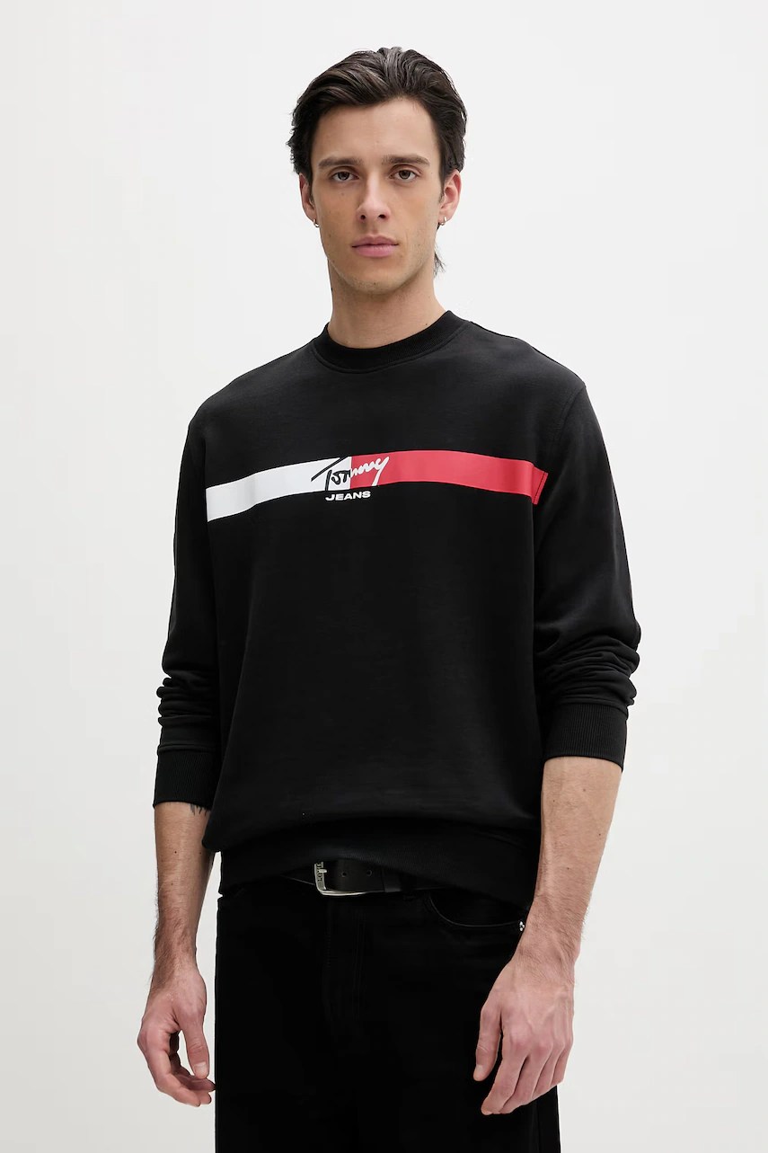 Hanorac bărbătesc tommy jeans din bumbac Hanorac bărbătesc tommy jeans din bumbac