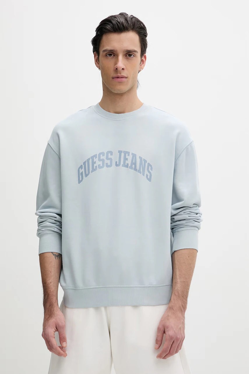Hanorac bărbătesc guess jeans din bumbac Hanorac bărbătesc guess jeans din bumbac