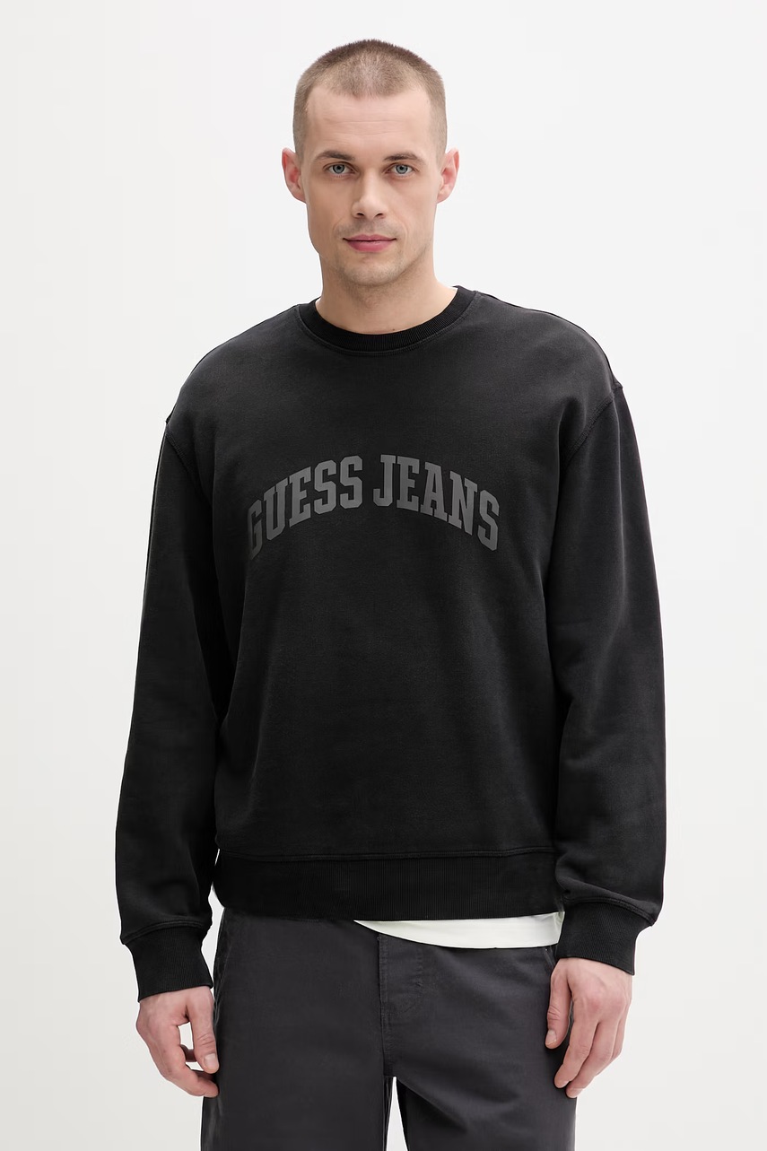 Hanorac guess jeans pentru bărbați din bumbac Hanorac guess jeans pentru bărbați din bumbac