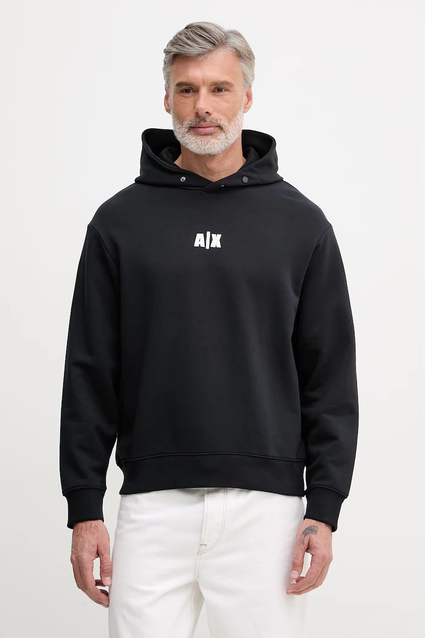 Hanorac cu glugă armani exchange pentru bărbați, din bumbac Hanorac cu glugă armani exchange pentru bărbați, din bumbac