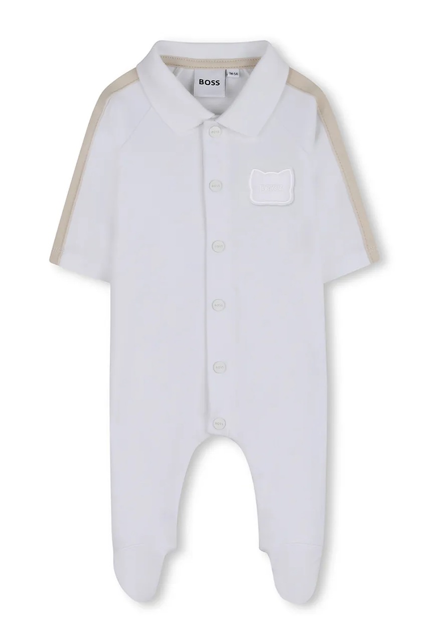 Boss salopetă scurtă din bumbac pentru bebeluși Boss salopetă scurtă din bumbac pentru bebeluși