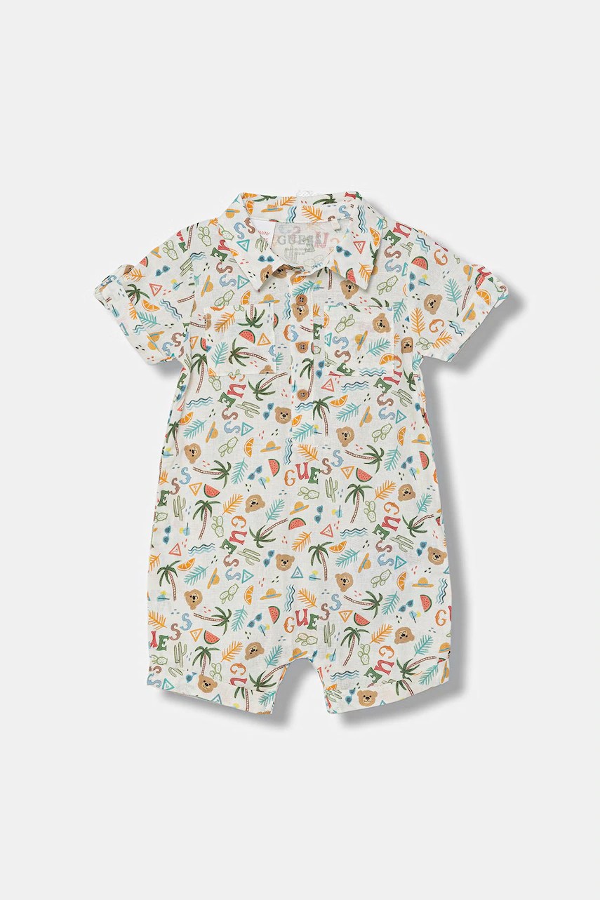 Salopetă scurtă pentru bebeluși guess din in Salopetă scurtă pentru bebeluși guess din in