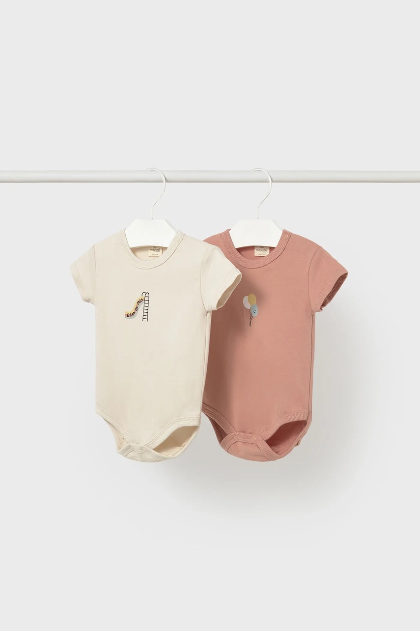 Body-uri pentru bebeluși mayoral din bumbac 2-pack Body-uri pentru bebeluși mayoral din bumbac 2-pack