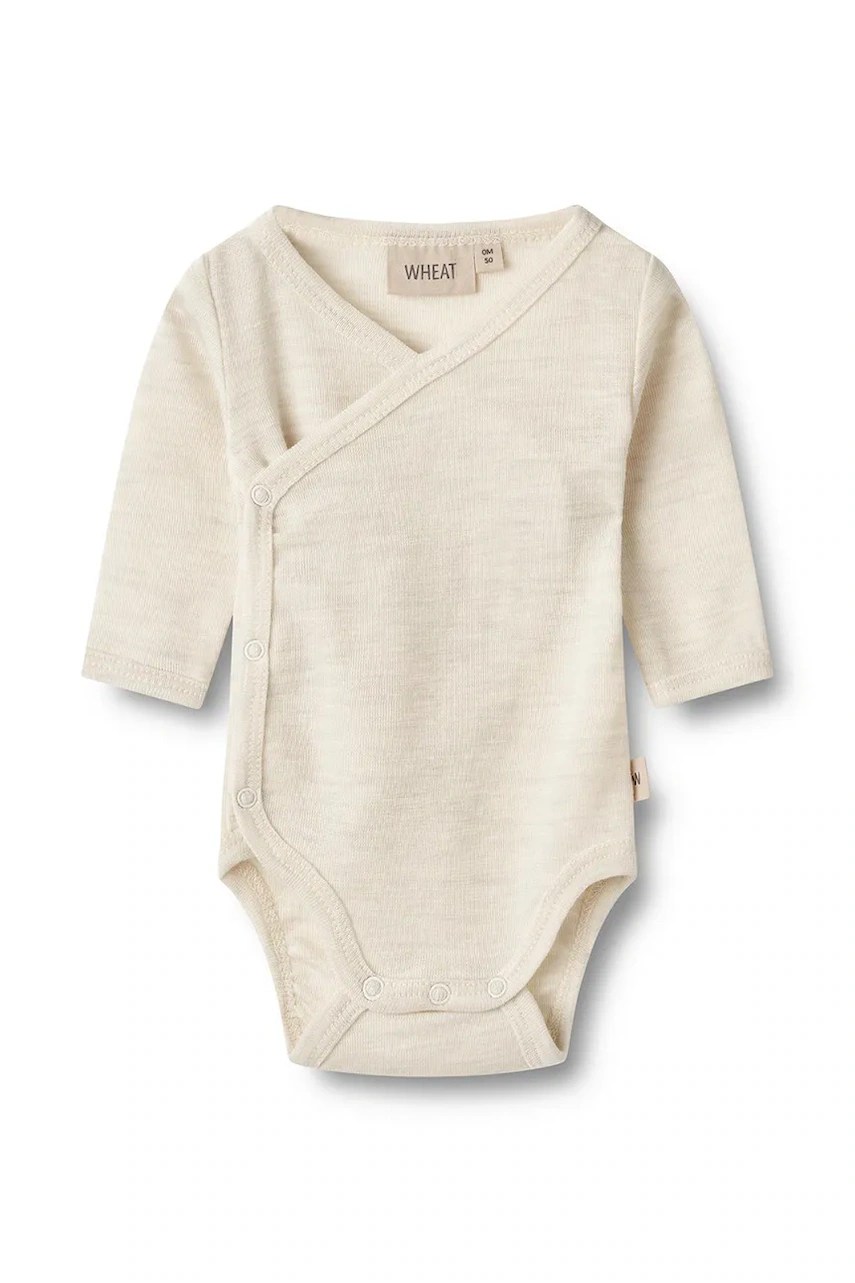 Body din lână merinos pentru bebeluși Body din lână merinos pentru bebeluși