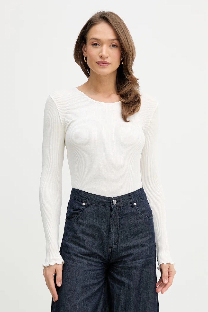 Bluză mos mosh Elaine cu mânecă lungă din mătase Bluză mos mosh Elaine cu mânecă lungă din mătase