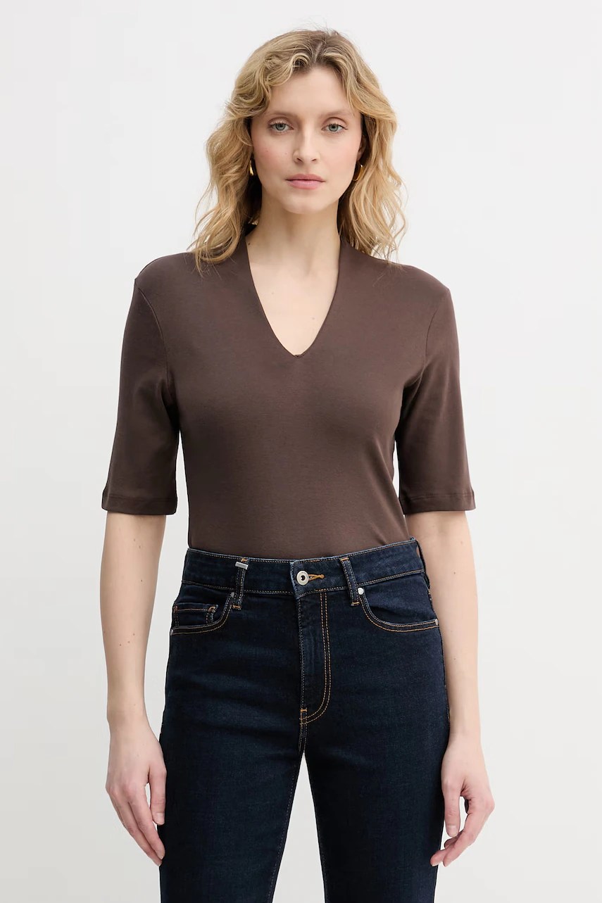 Tricou de femei din bumbac united colors of benetton Tricou de femei din bumbac united colors of benetton