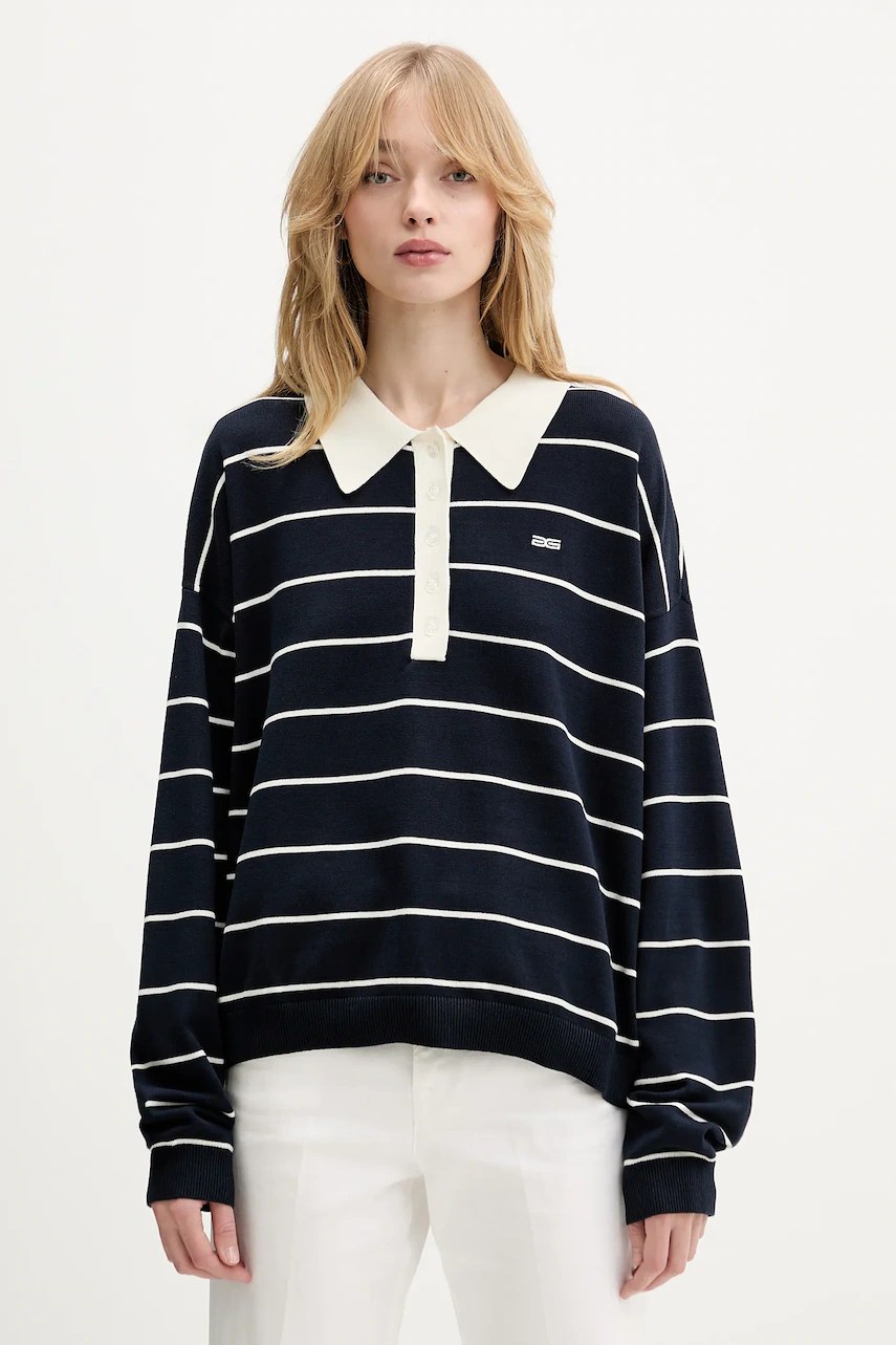 Pulover gestuz de bumbac sustenabil Pulover gestuz de bumbac sustenabil