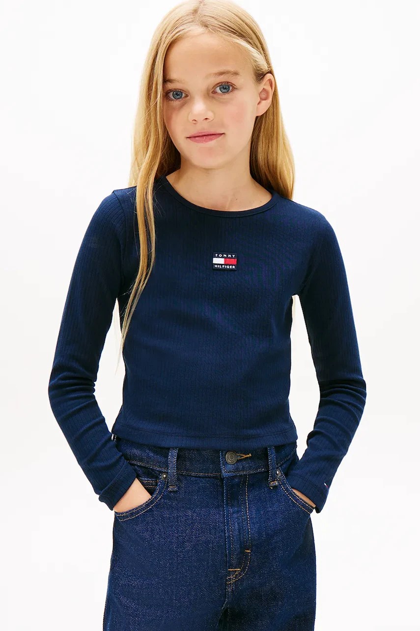 Tricou tommy hilfiger mânecă lungă pentru copii Tricou tommy hilfiger mânecă lungă pentru copii