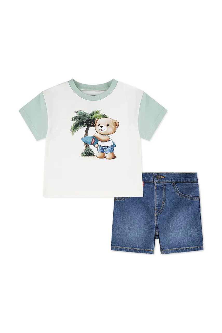 Compleu băieți levi’s PALM TREE TEE & DENIM Compleu băieți levi’s PALM TREE TEE & DENIM