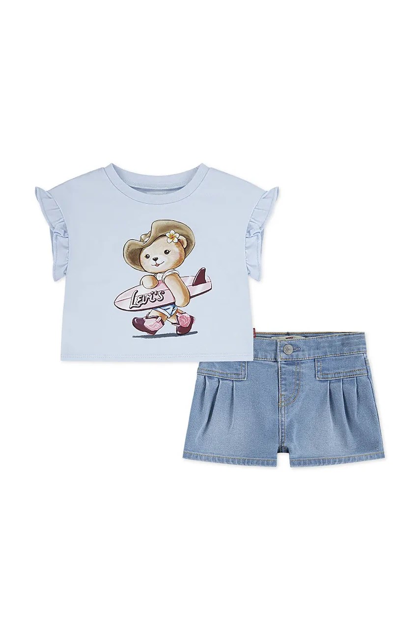 Compleu bebe levi’s SS TOP & PLEATED SHORT SET Compleu bebe levi’s SS TOP & PLEATED SHORT SET