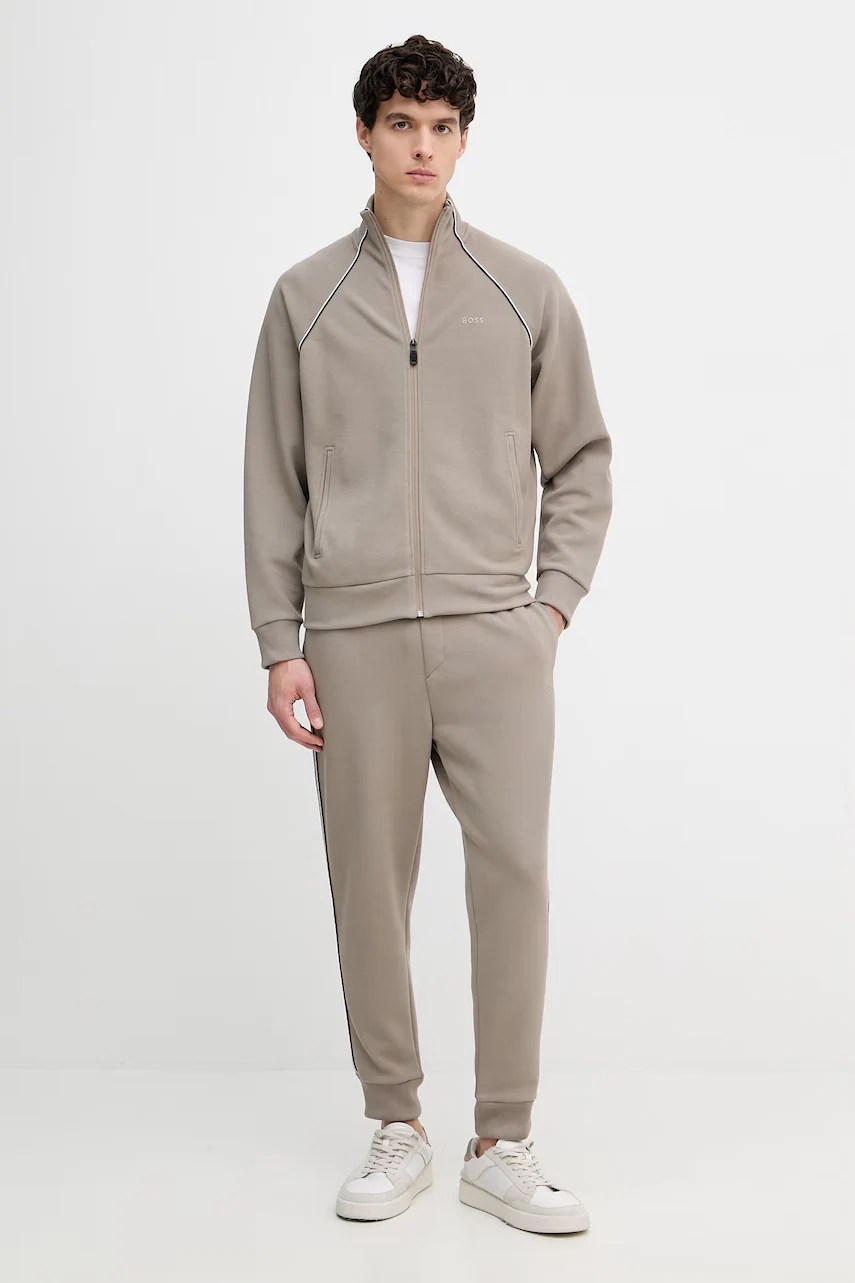 Set de trening bărbați BOSS green cu bumbac sw_tracksuit Set de trening bărbați BOSS green cu bumbac sw_tracksuit