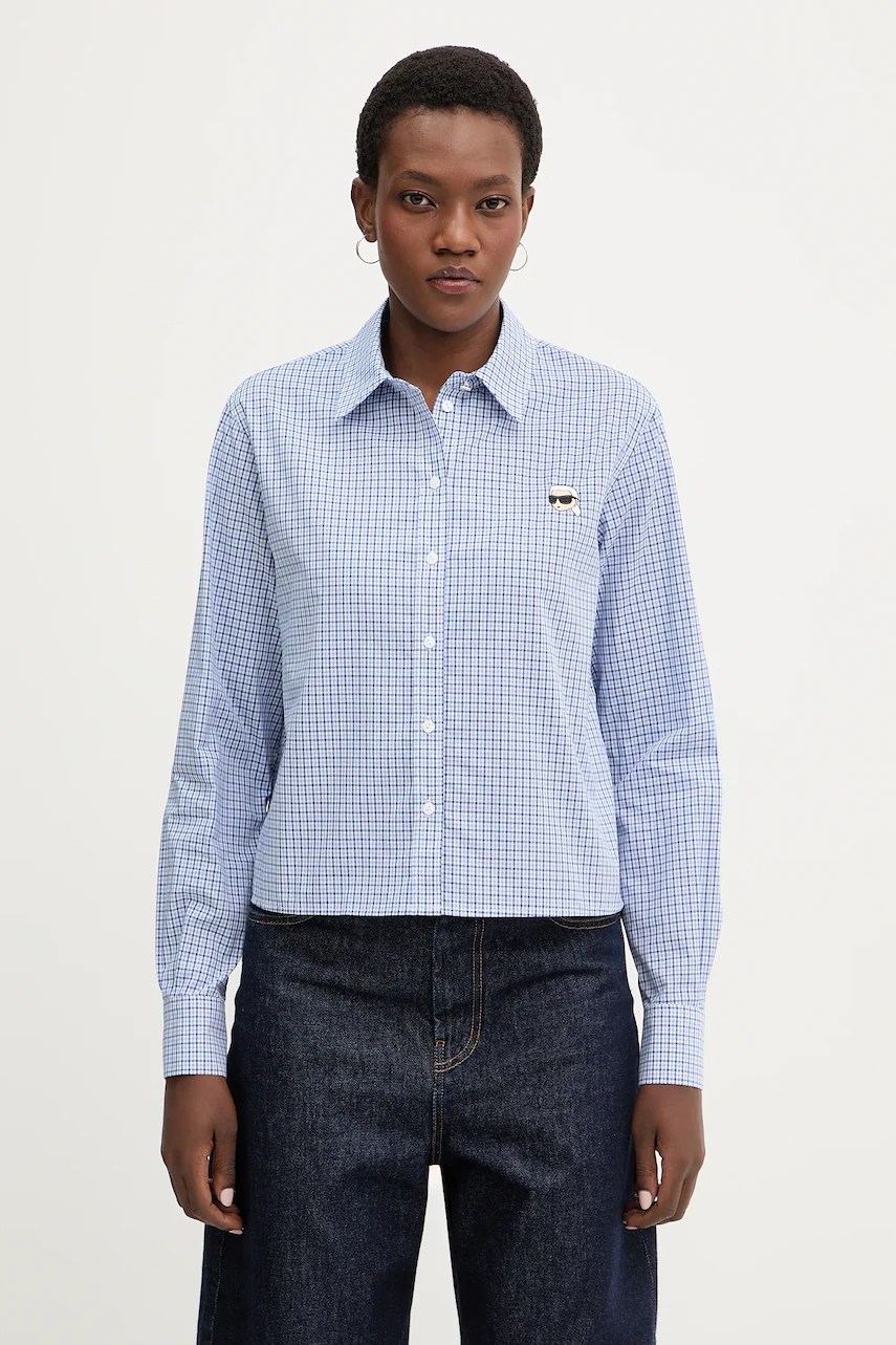 Cămașă din bumbac karl lagerfeld IKON Cămașă din bumbac karl lagerfeld IKON