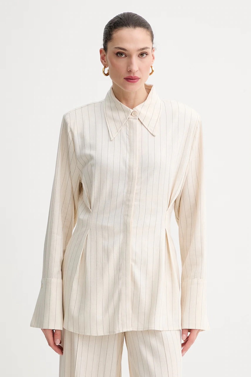 Cămașă gestuz pentru femei, cu amestec de in Cămașă gestuz pentru femei, cu amestec de in