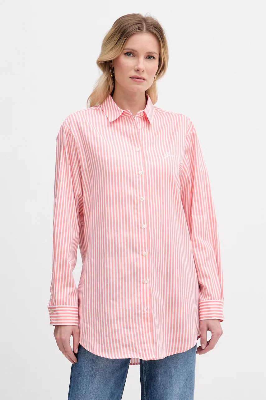 Cămașă guess pentru femei, din bumbac TECLA Cămașă guess pentru femei, din bumbac TECLA