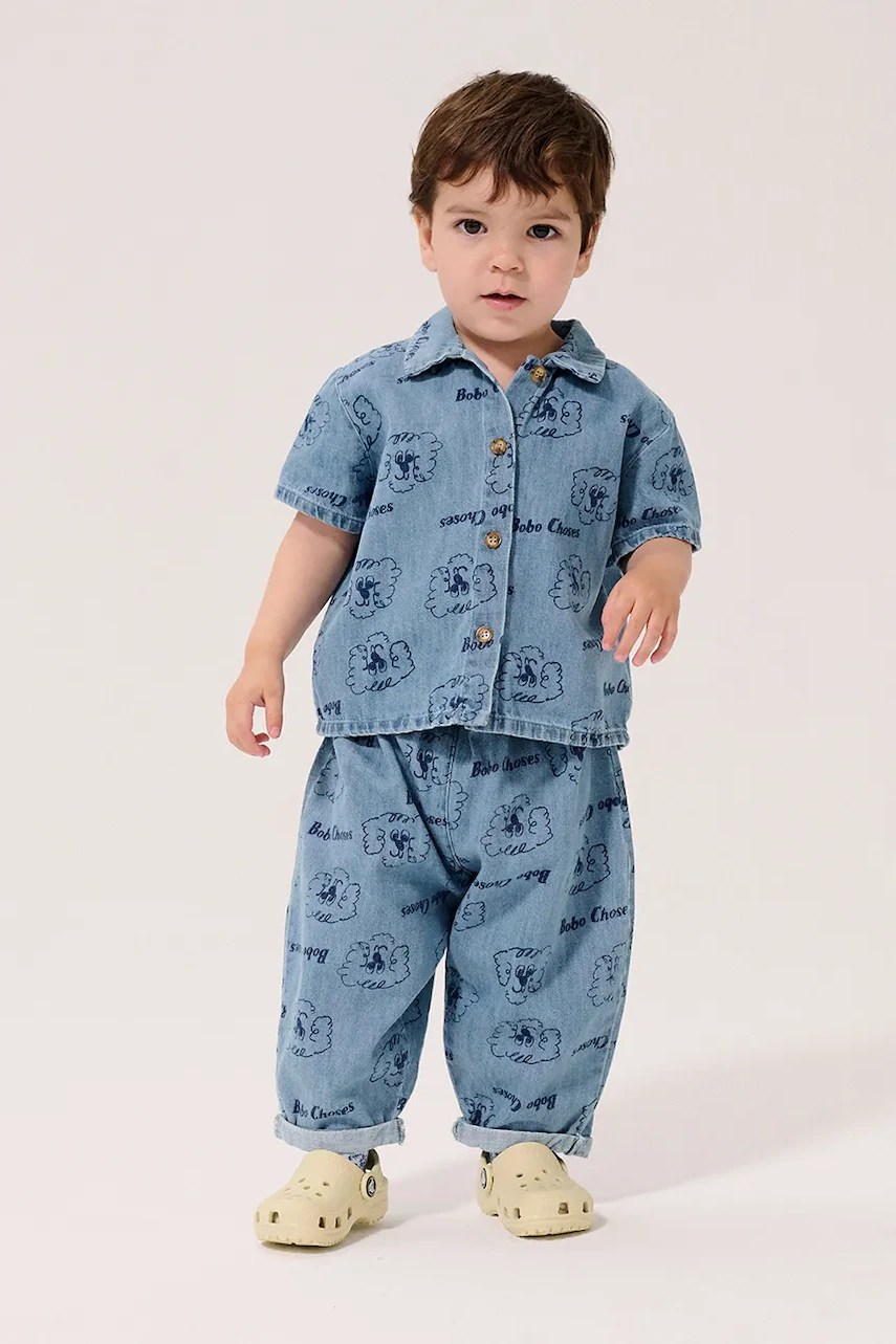 Cămașă din blugi pentru bebeluși bobo choses – Pickles The Dog Cămașă din blugi pentru bebeluși bobo choses – Pickles The Dog