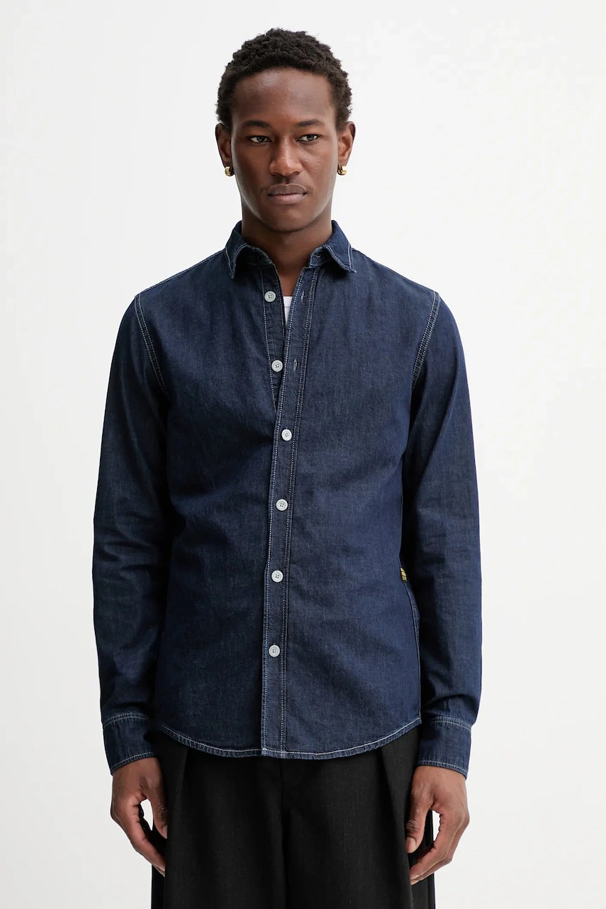 Cămașă g-star din amestec de in și bumbac organic clean slim Cămașă g-star din amestec de in și bumbac organic clean slim