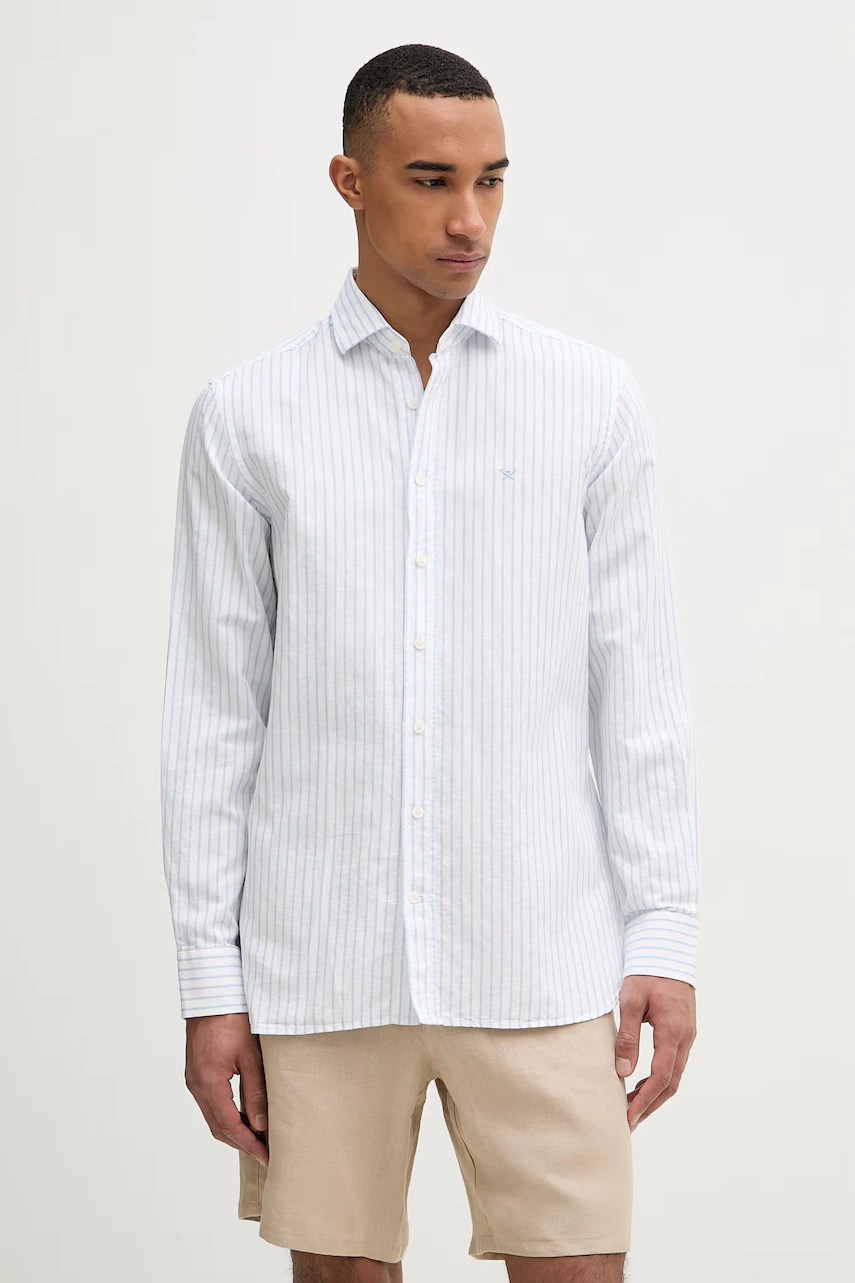 Cămașă hackett london pentru bărbați, cu amestec de in Cămașă hackett london pentru bărbați, cu amestec de in