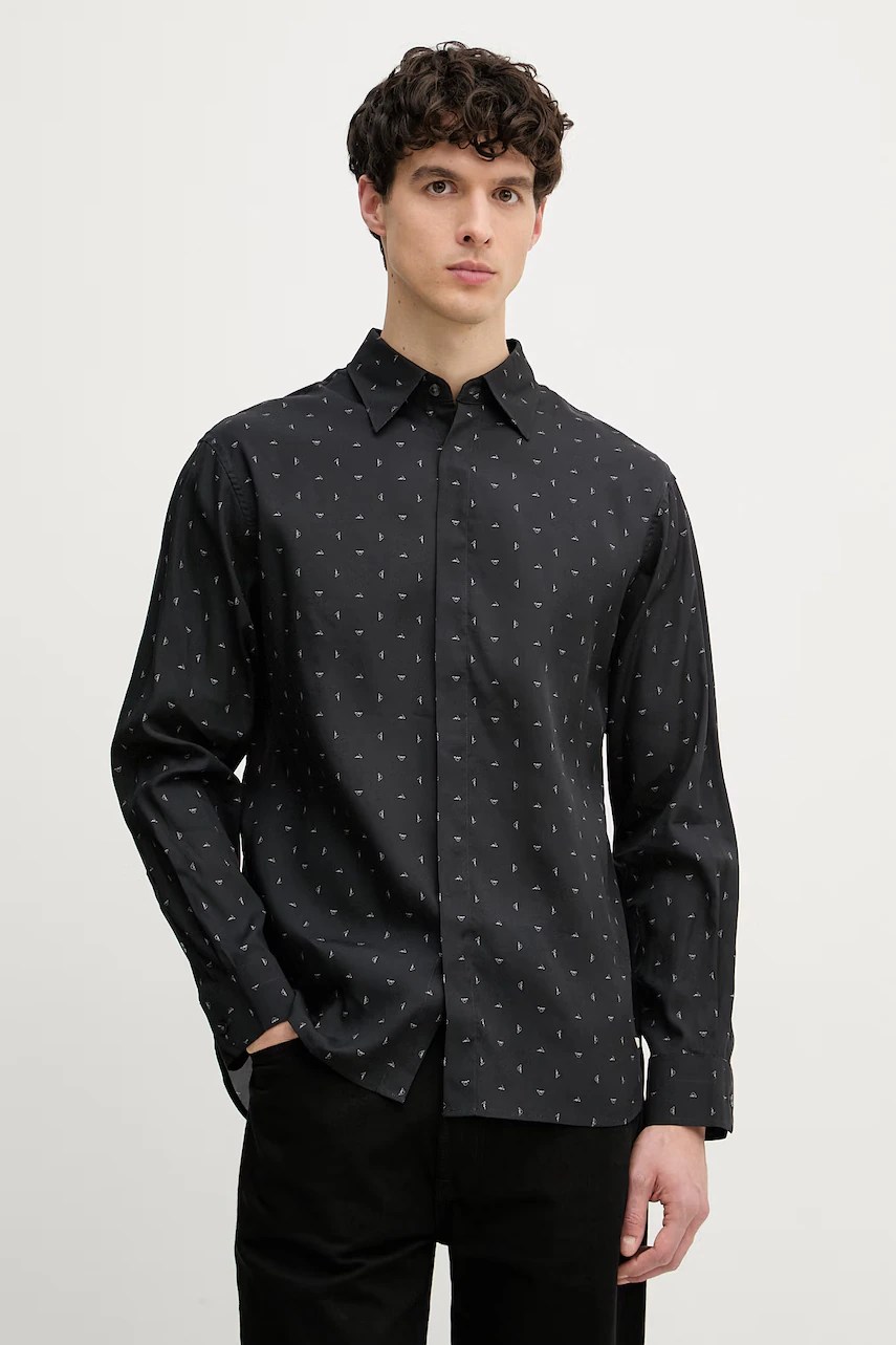 Cămașă emporio armani pentru bărbați, din lyocell Cămașă emporio armani pentru bărbați, din lyocell