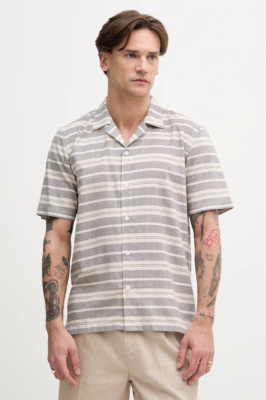 Lindbergh cămașă pentru bărbați, din in Lindbergh cămașă pentru bărbați, din in